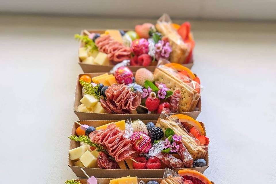 Mini Bridal Snack Boxes
