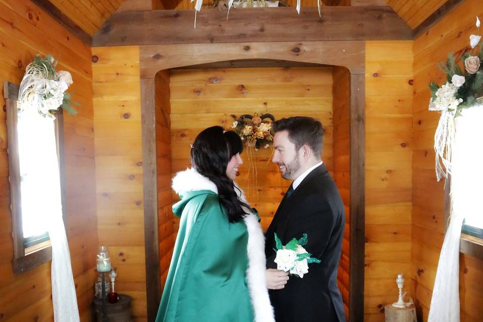 Elope Niagara's Little Log Wedding Chapel