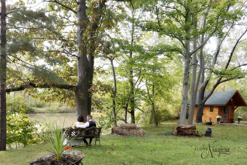 Elope Niagara's Little Log Wedding Chapel