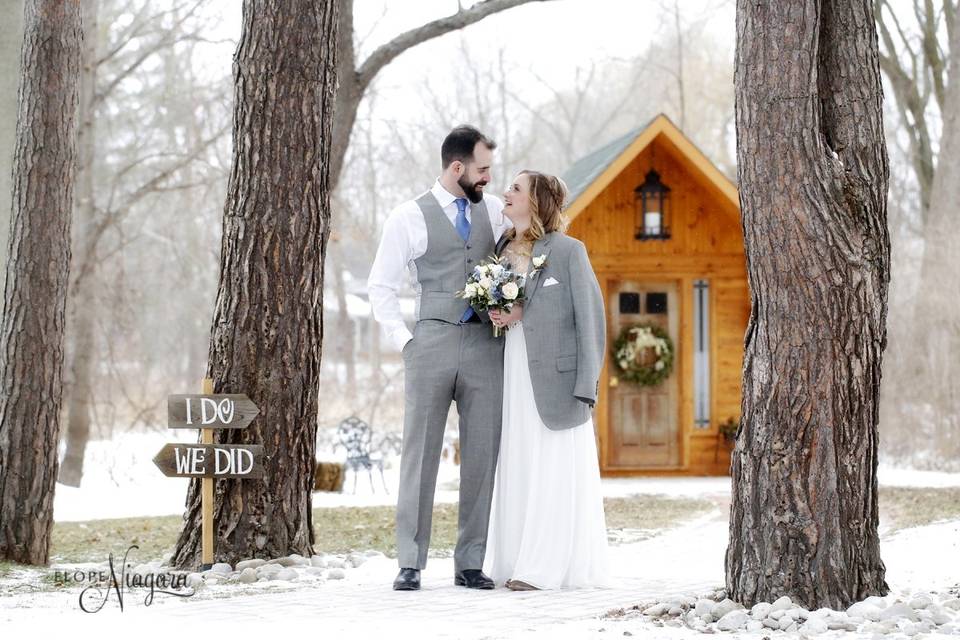 Elope Niagara's Little Log Wedding Chapel