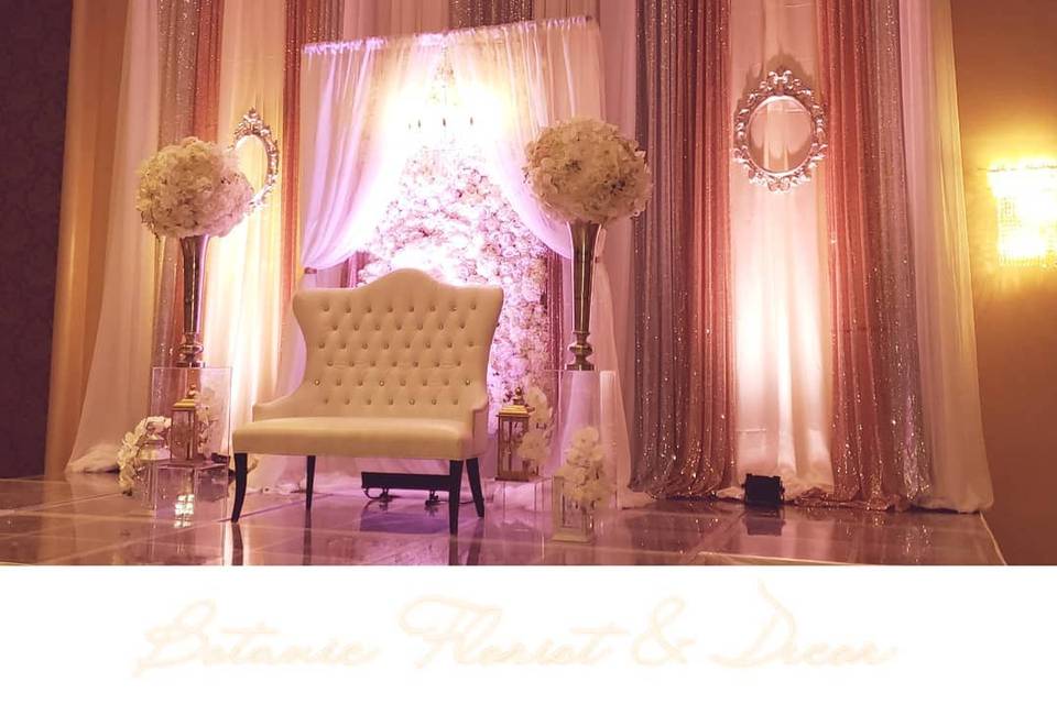 Reception decor