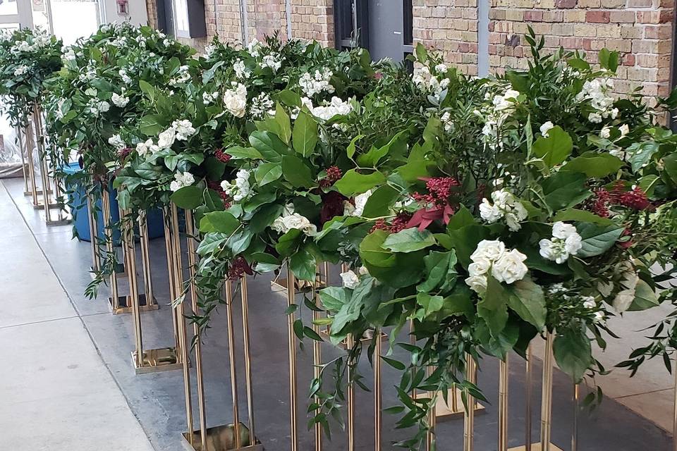 Greenery Centrepieces