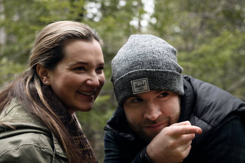 Close up of couple