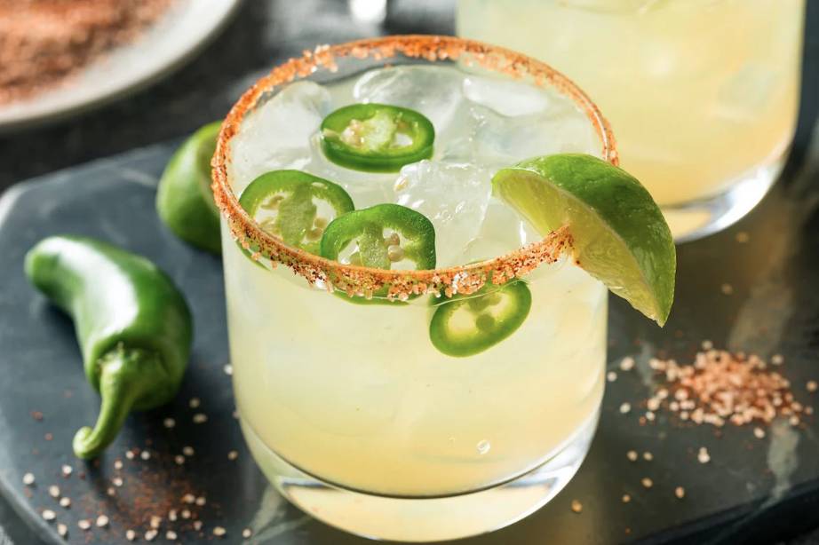 Our spicy jalapeno margarita
