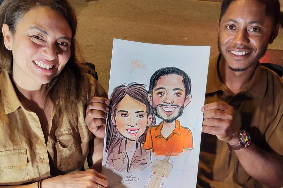 Live caricature