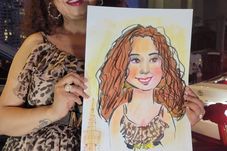 Live caricature