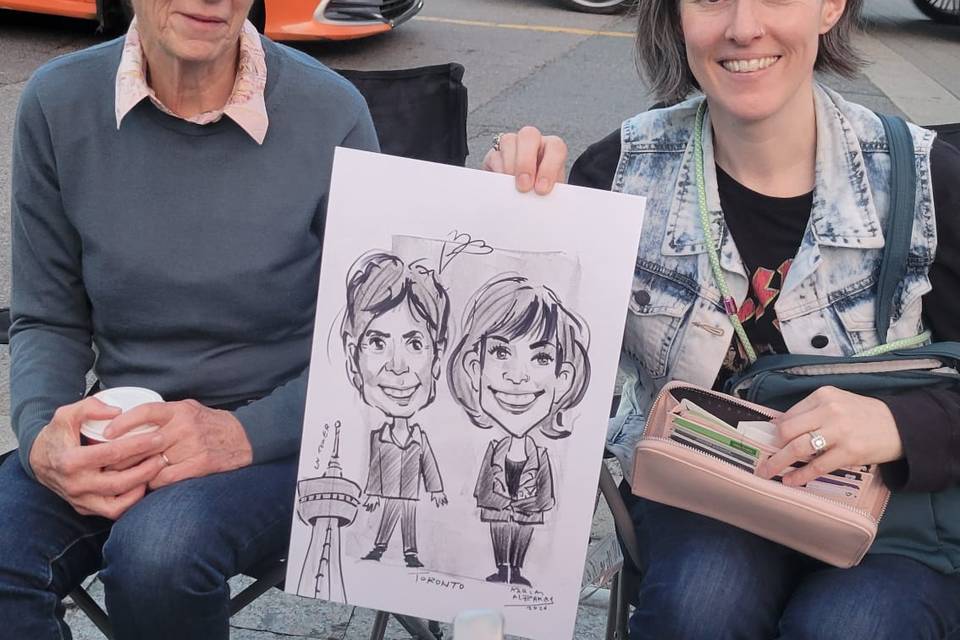 Live caricature