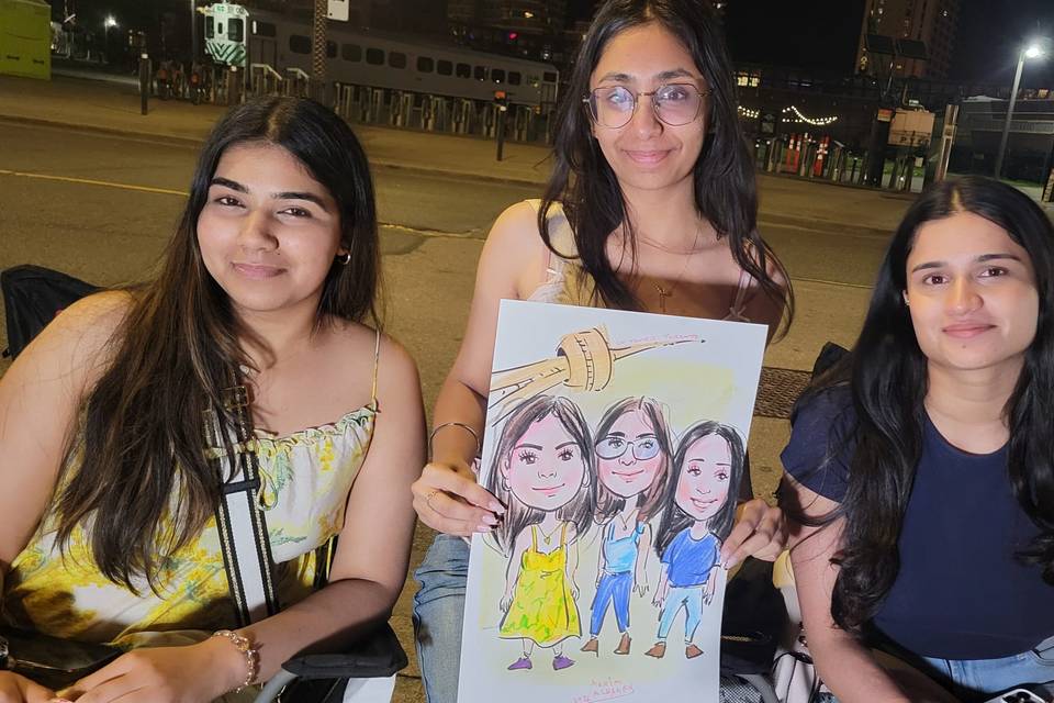 Live caricature