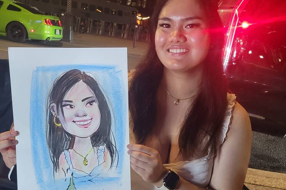 Live caricature