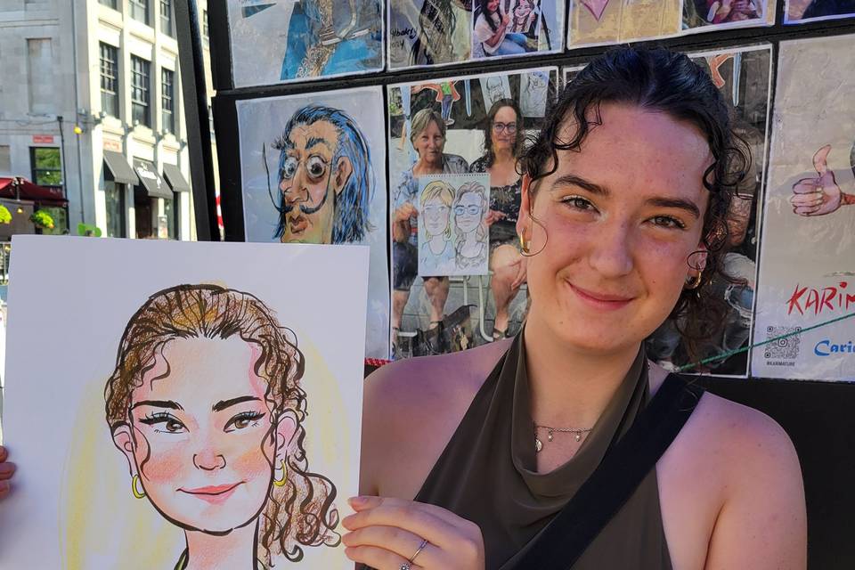 Live caricature