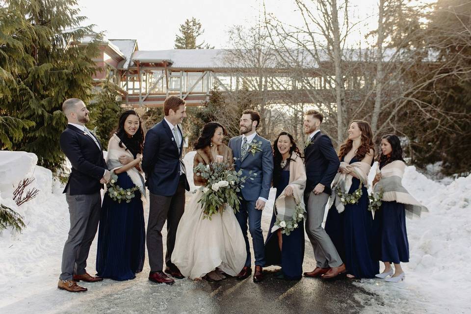 Winter Bridal Party