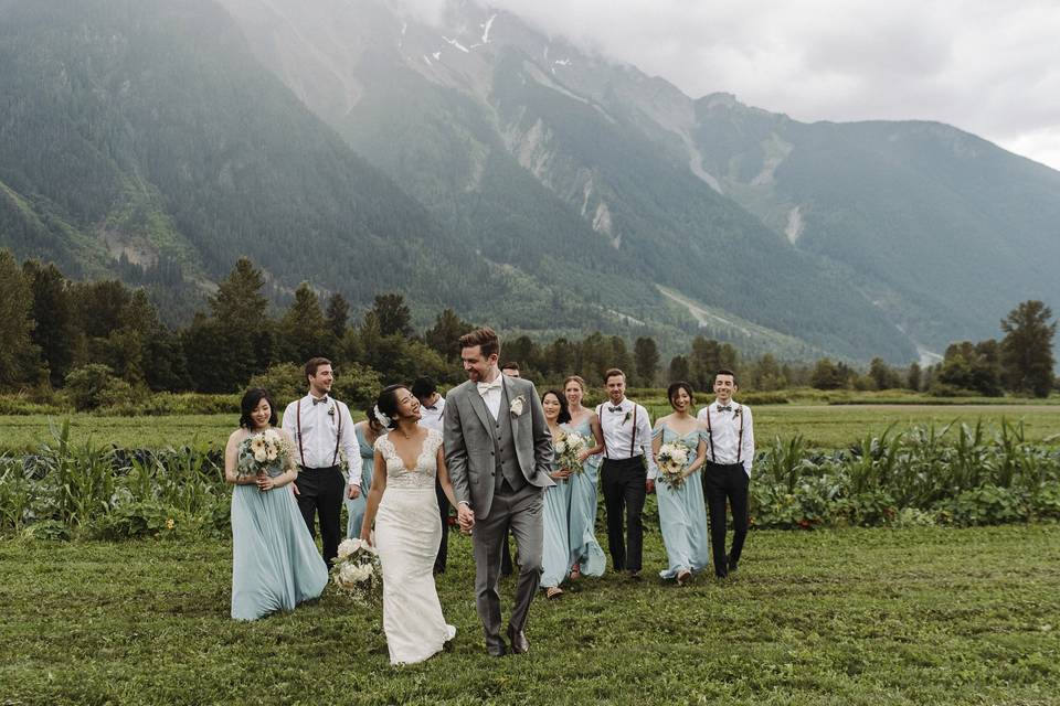 Mt Currie wedding party