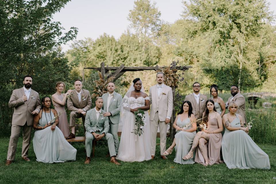 Editorial Wedding Party