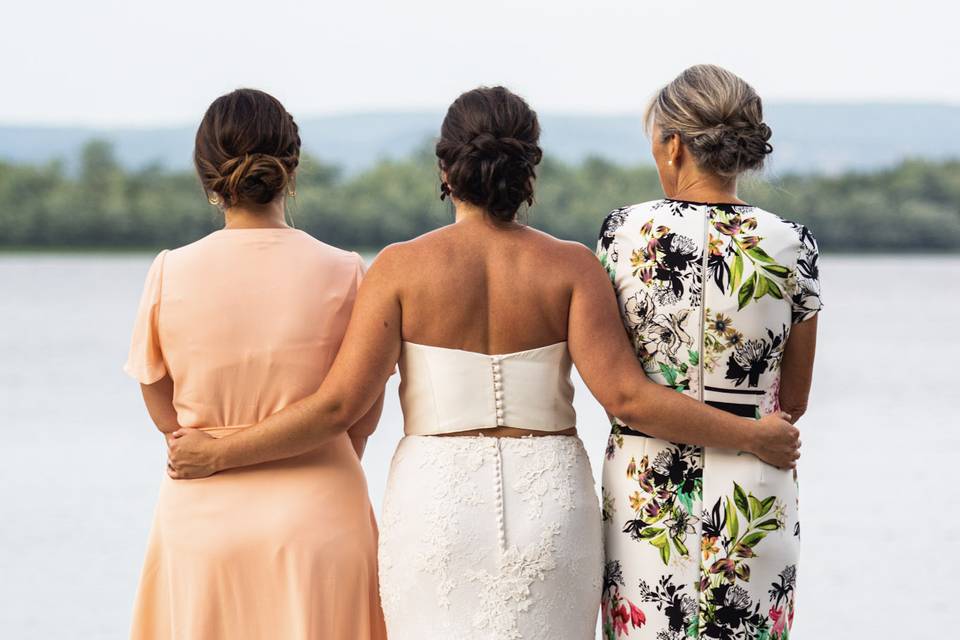 Bridal party from behind