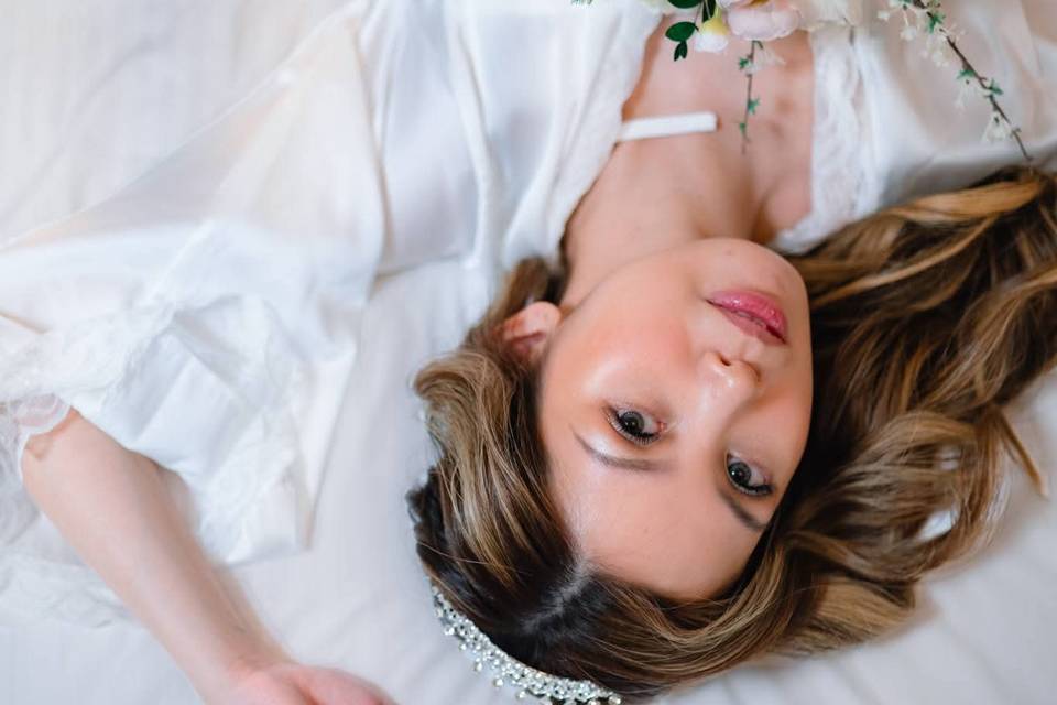 Bridal makeup and hair