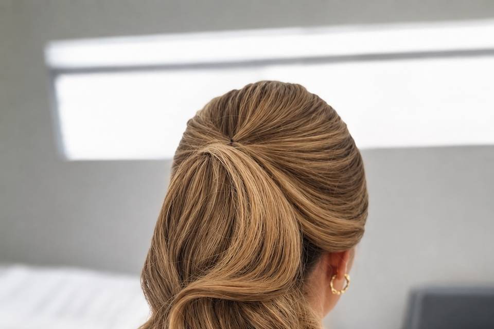 Bridal makeup and hair