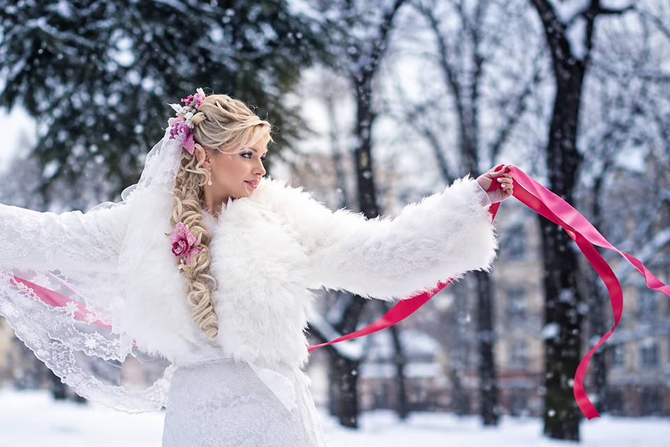 Bridal makeup and hair