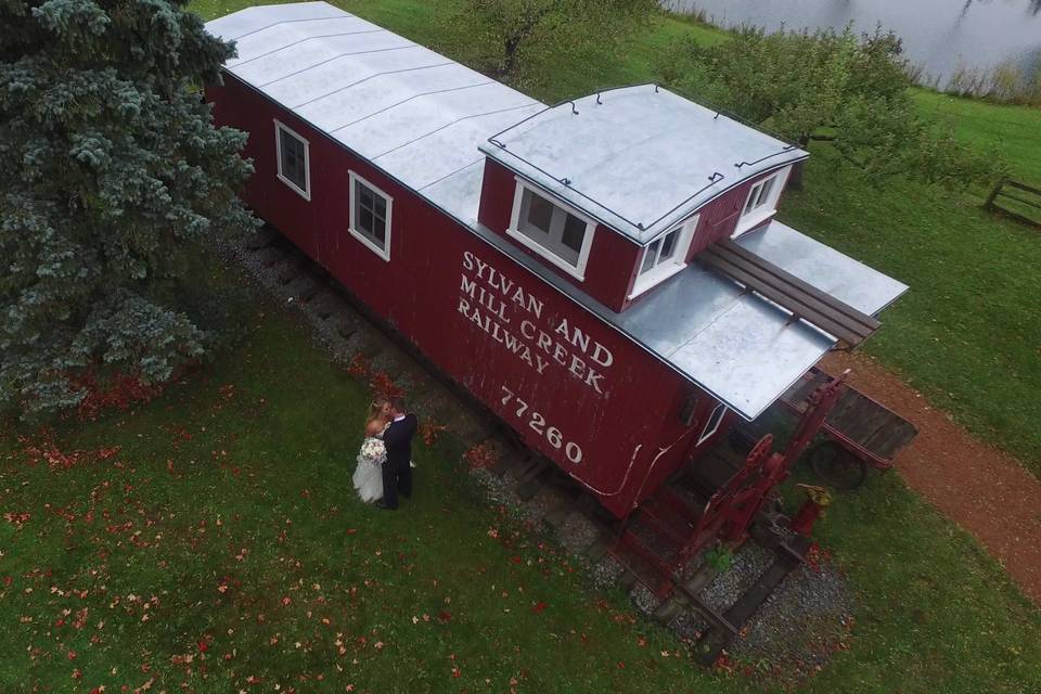 Drone belcroft estates wedding