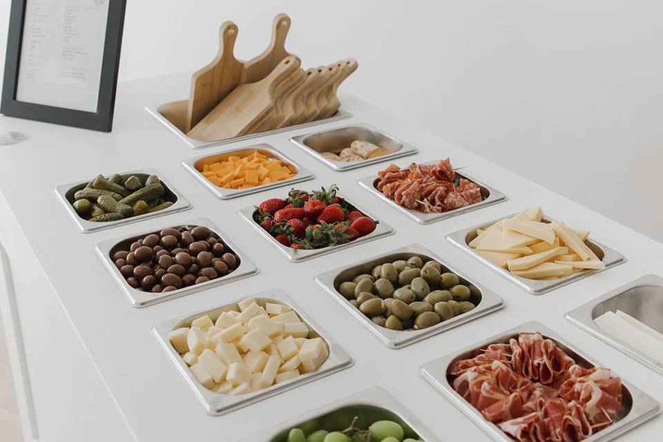 Charcuterie cart display