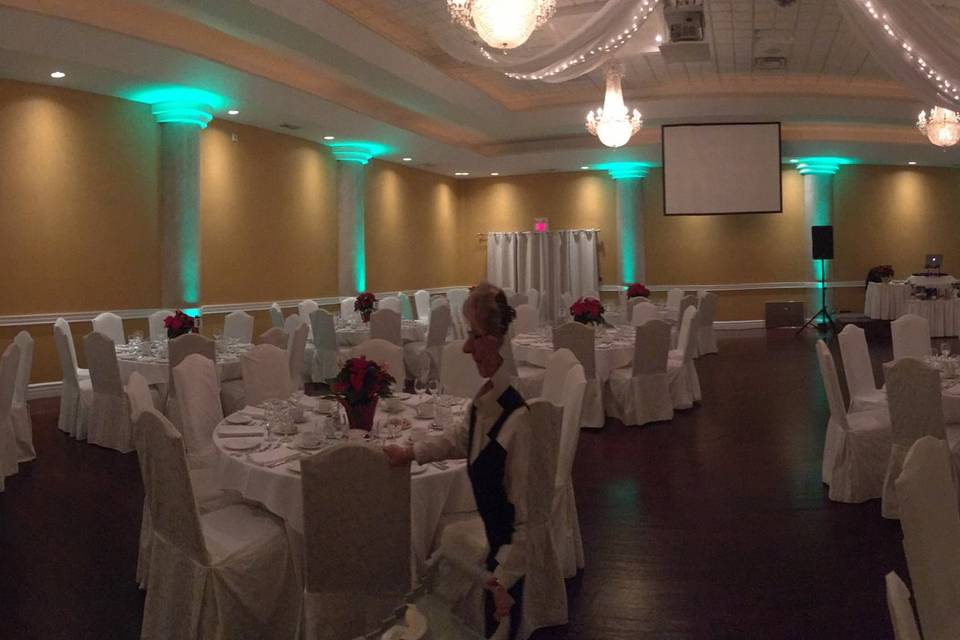 Tosca Banquet Hall Up-Lighting