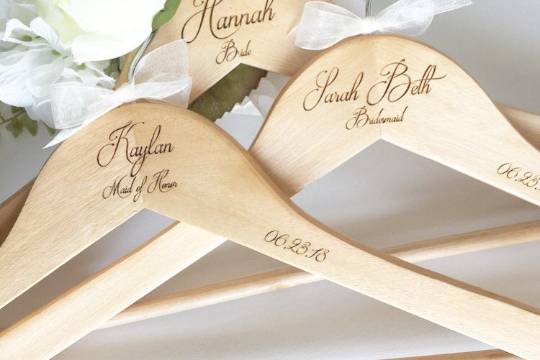 Engraved hangers