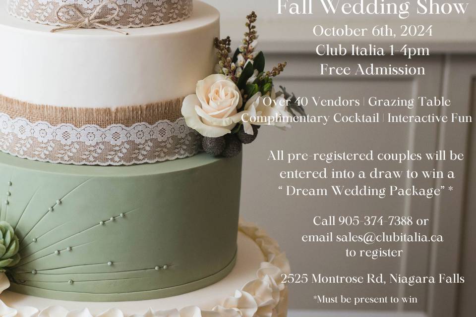 Wedding Show October 6th