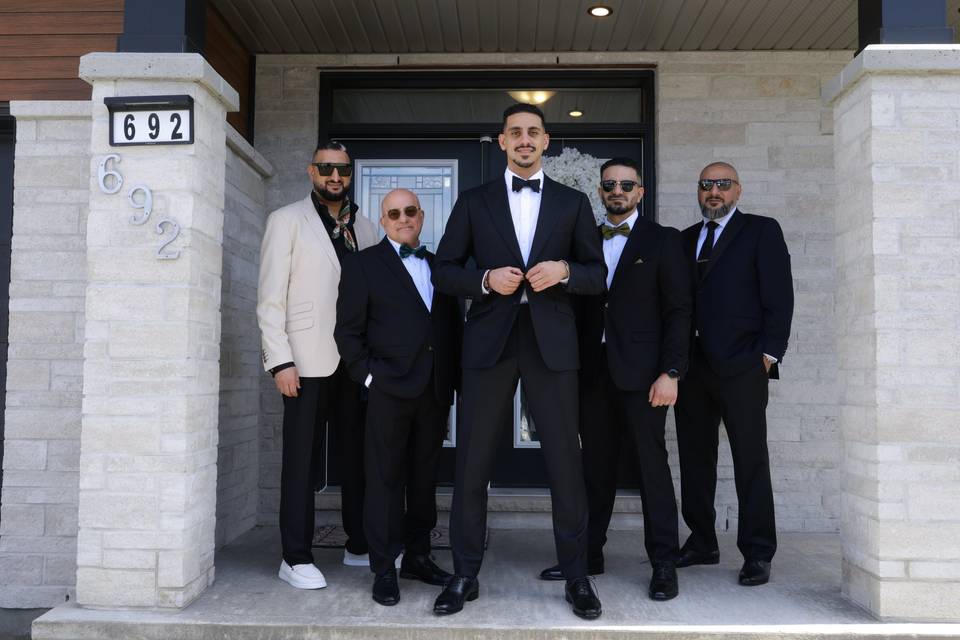 Groom & Groomsmen Portrait
