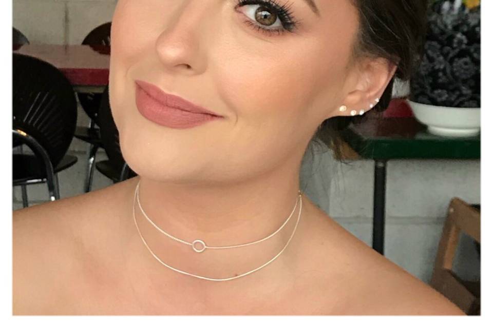 Warm bridal makeup