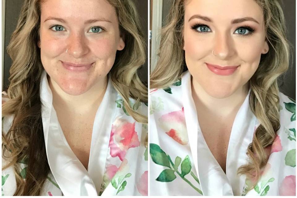 Bridesmaid makeup