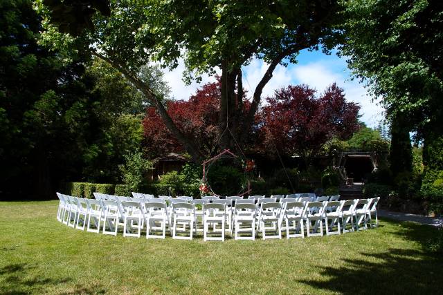 Ceremony on Garden Lawn