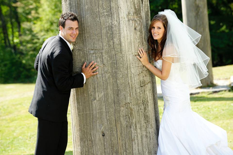 Groom and bride