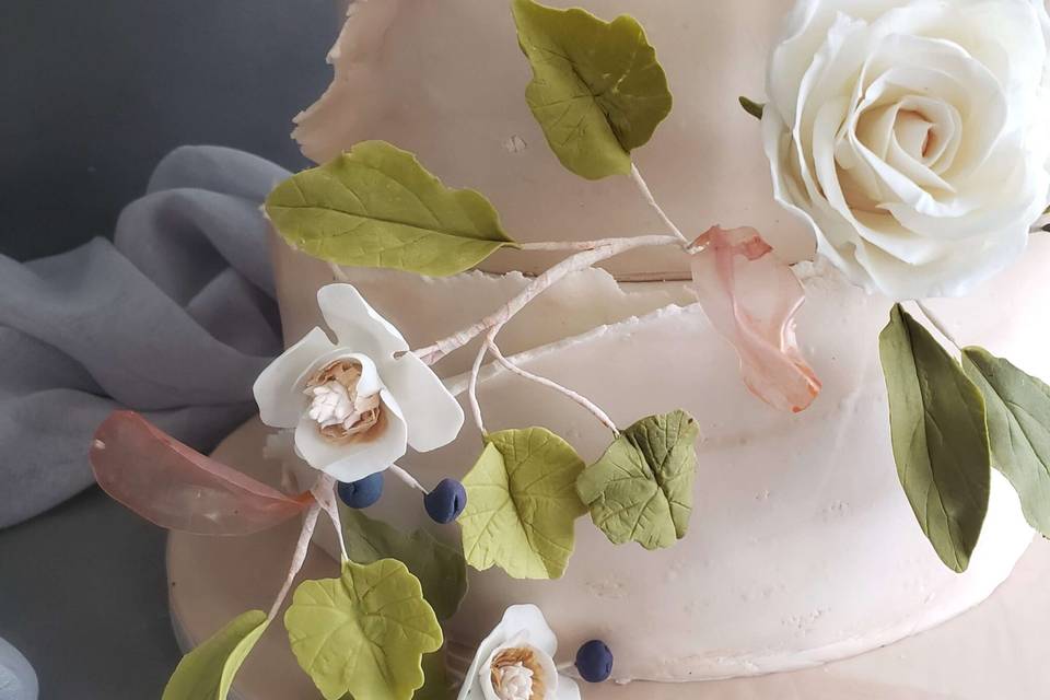 Rustic-Style Wedding Cake