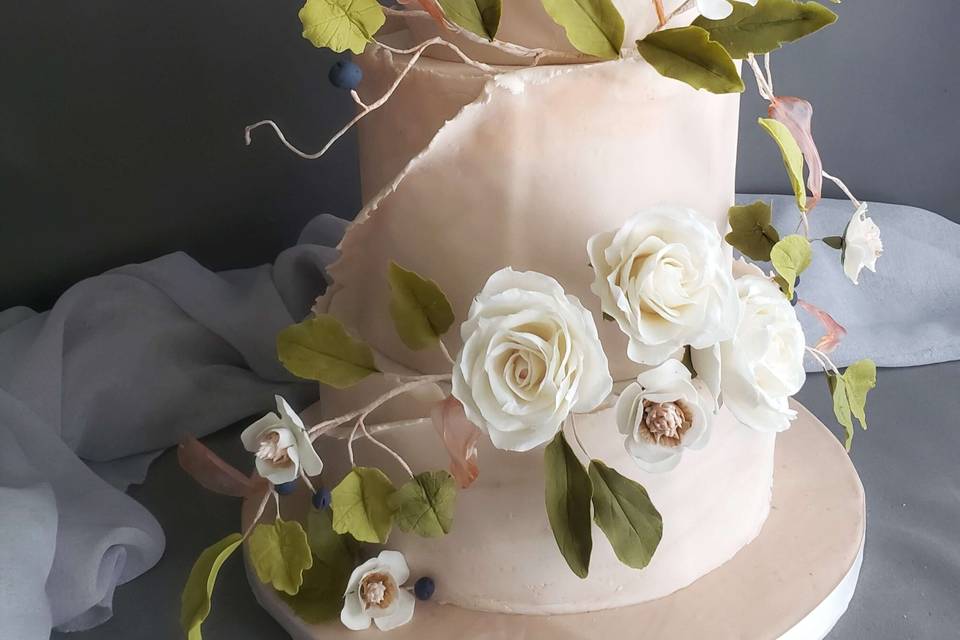 Rustic-Style Wedding Cake