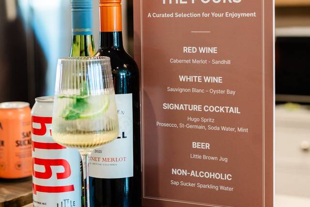 Luxury Cocktail Hour Setup