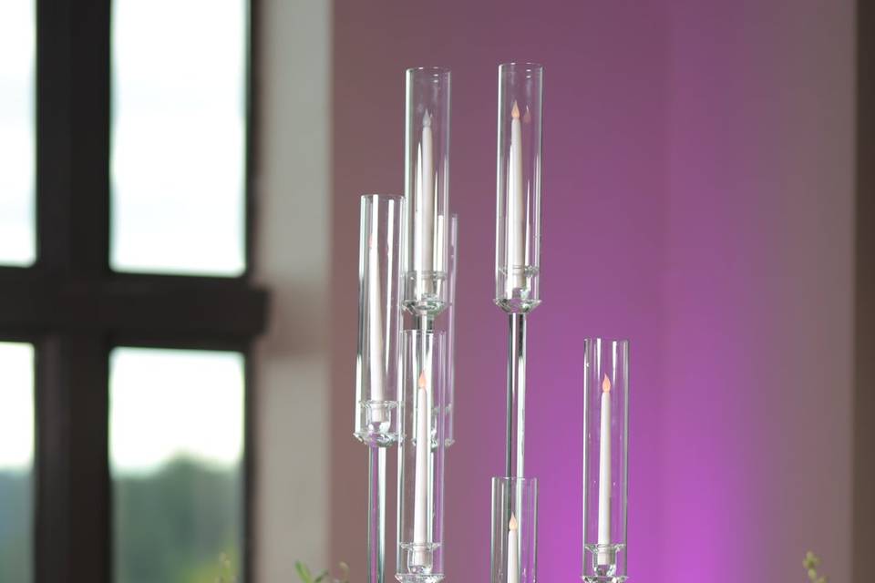 Tall Purple Centerpiece