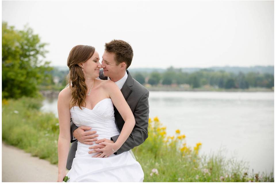 New Lowell, Ontario wedding couple