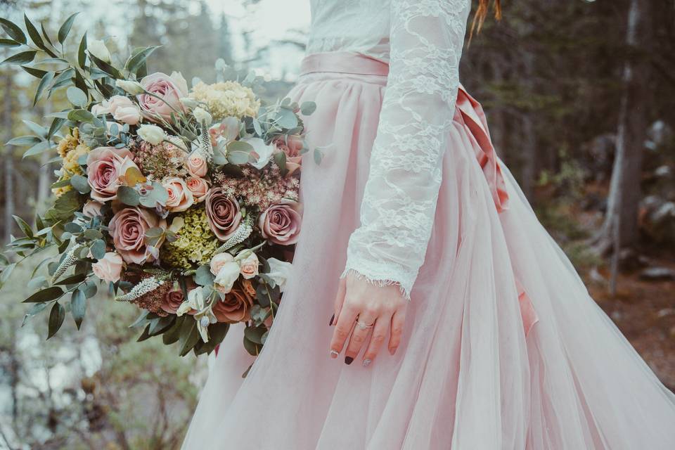 Lavish bridal bouquet