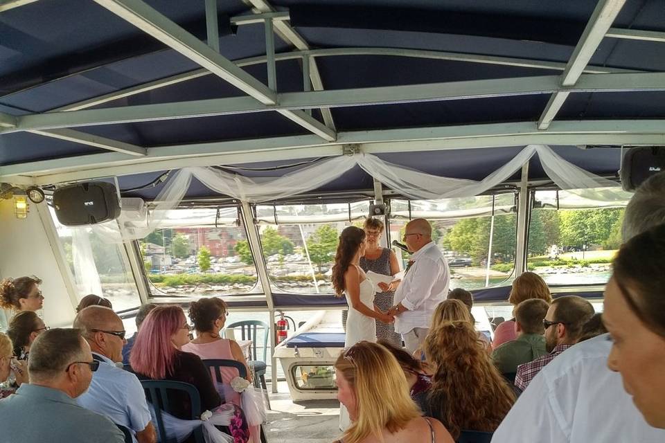 Ceremony on Upper Deck