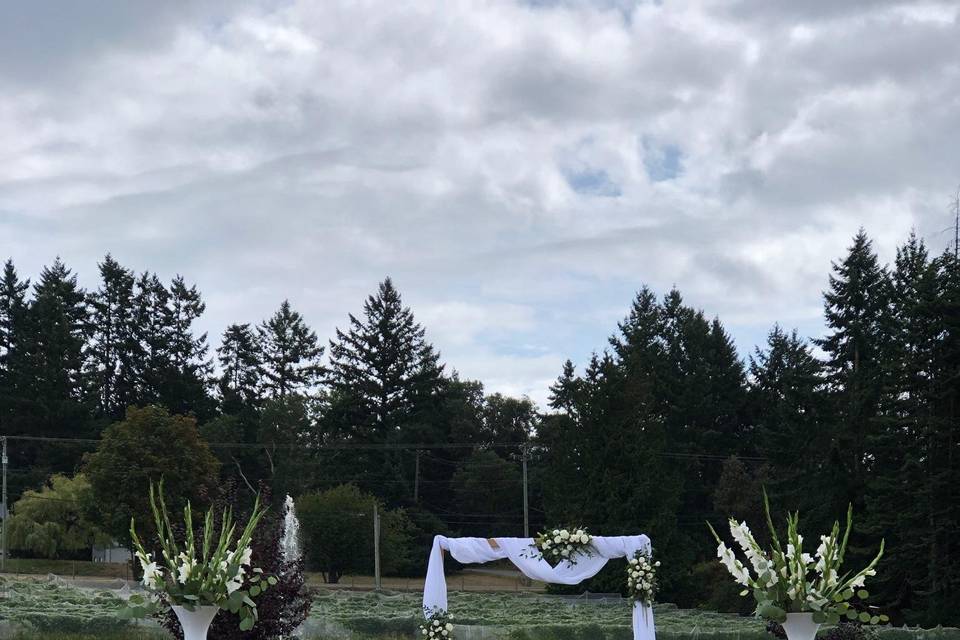 An outdoor ceremony