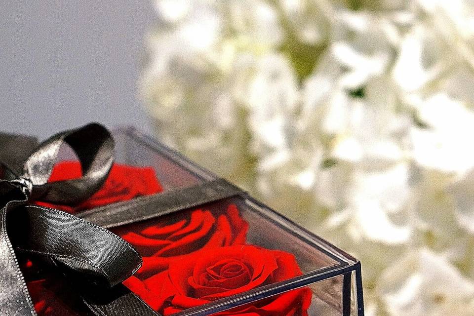 Preserved rose box