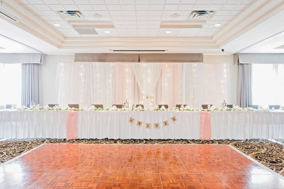 Head Table and Dance Floor