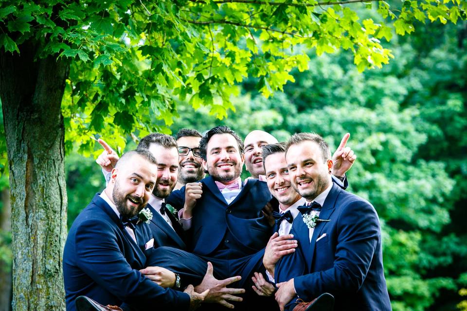 Some of the wedding party