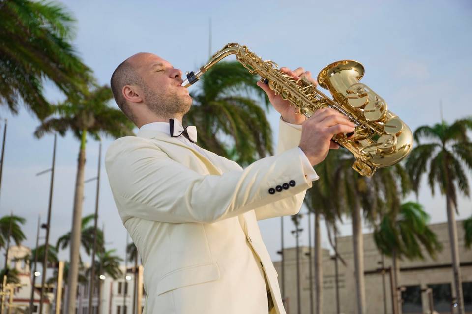 Saxophonist Nikita Naymushin