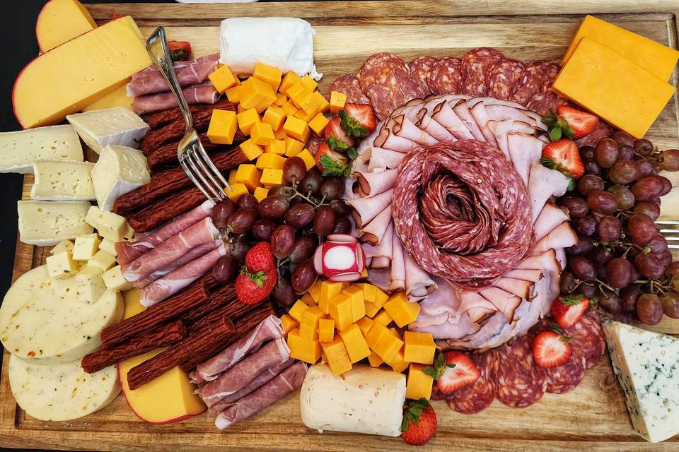 Cheese and meat tray