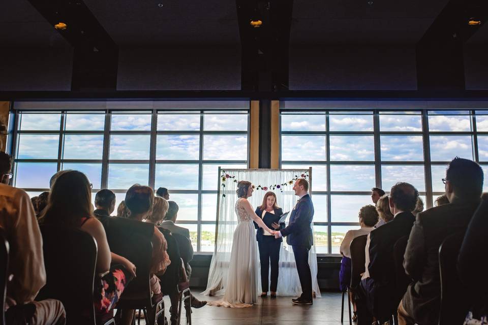 Ceremony in Chrysler Pavilion