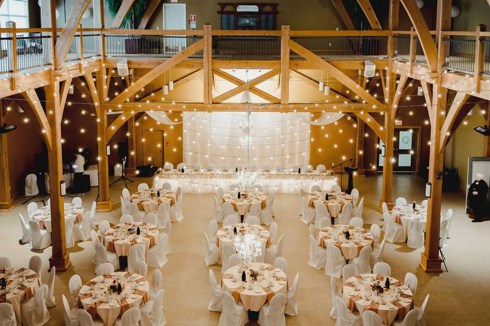 Reception in the atrium