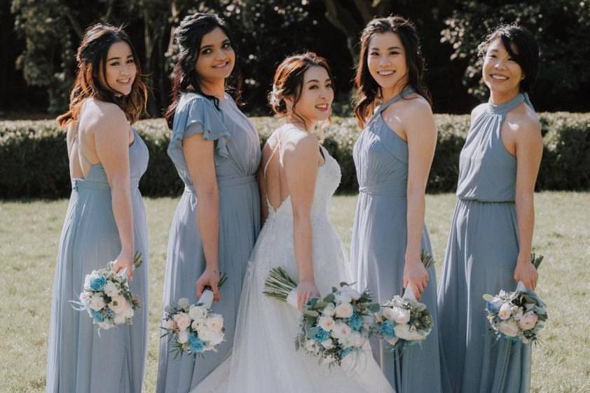 Bride and her girls