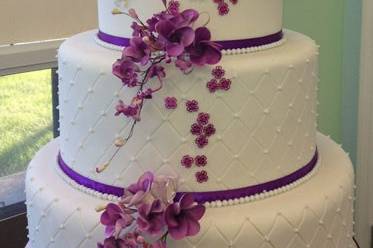 4 tier fondant cake