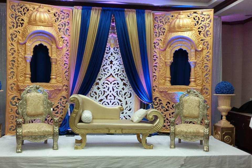 Bride and groom seating