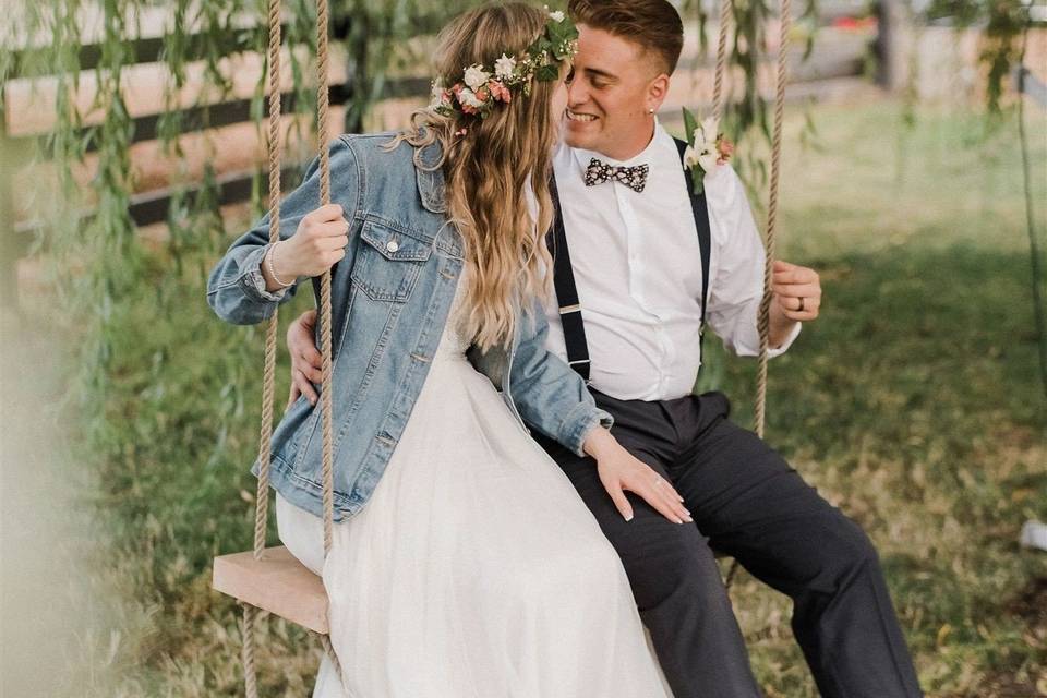 Couple on the swing